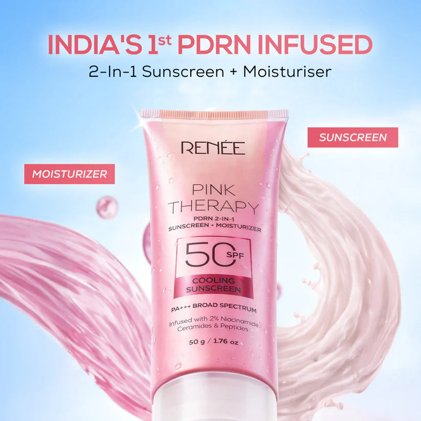 RENEE Pink Therapy PDRN 2-In-1 Sunscreen + Moisturizer.