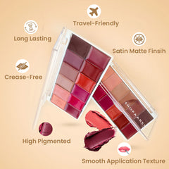 Rich Color Lip Palette by Shopaarel