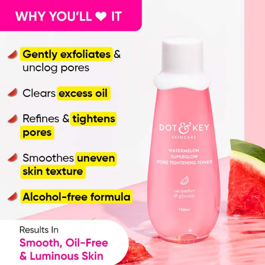 Dot & Key Watermelon & Glycolic Super Glow Pore Tightening Toner For Uneven Skintone