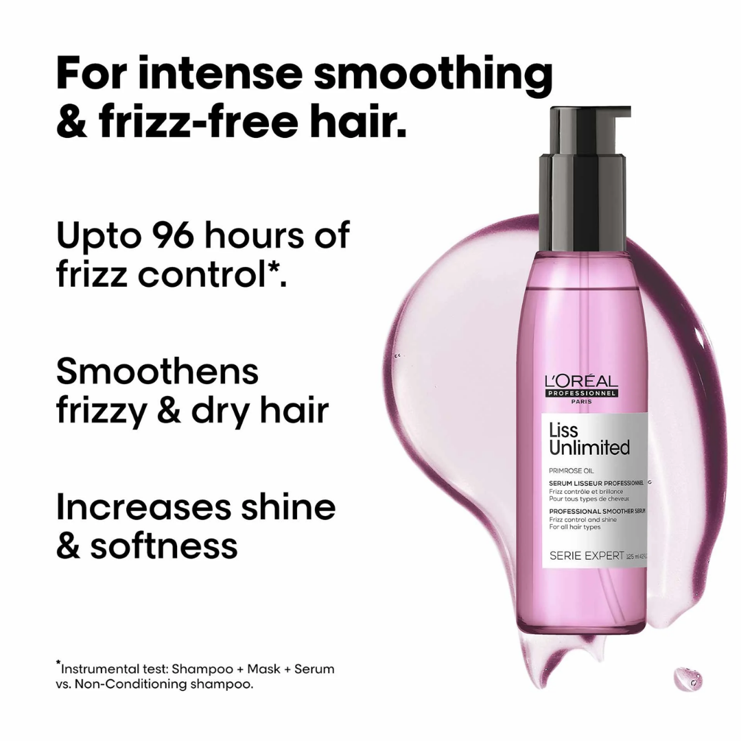 L'Oreal Professionnel Liss Unlimited Leave-In Hair Serum for Frizzy & Unruly Hair