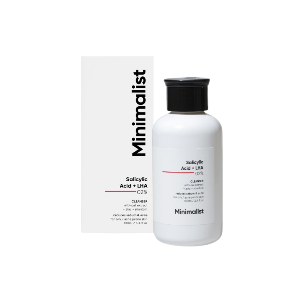 Minimalist 2% Salicylic Acid + LHA Face Cleanser - 100ml