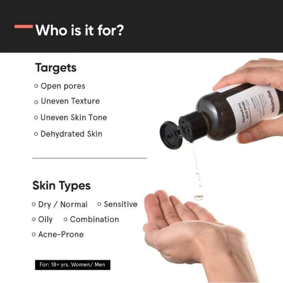 Minimalist 3% Polyhydroxy PHA Face Toner