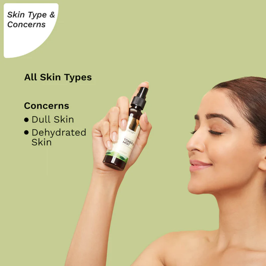Pilgrim Squalane Toner & Mist for Glowing Skin Oily Acne Prone Dry Skin