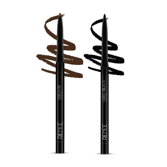 RENEE Hard Black &amp; Pure Brown Kajal Combo