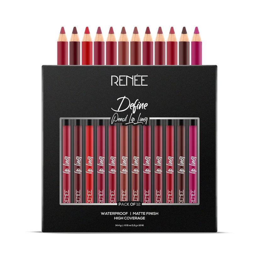 RENEE Define Matte Pencil Lip Liner Set