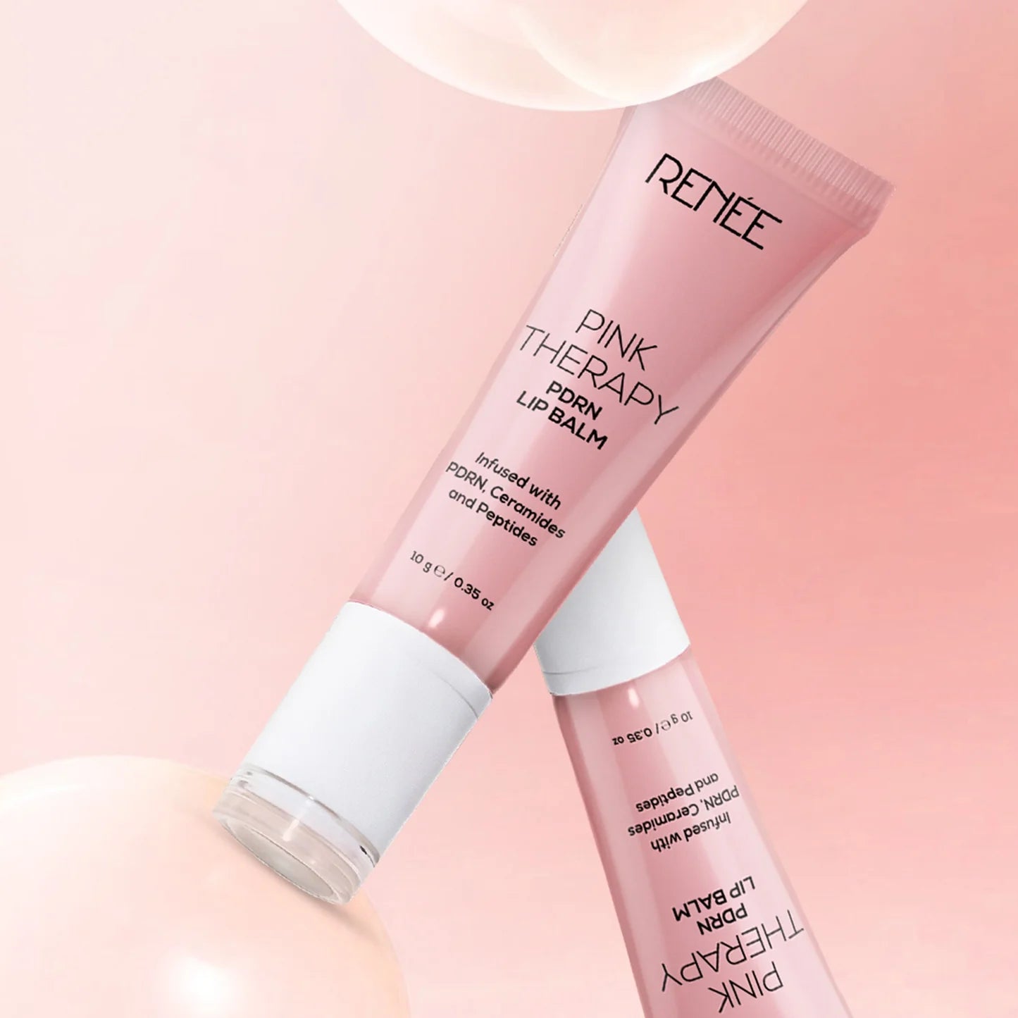 RENEE Pink Therapy PDRN Overnight Lip Repairing &amp; Moisturising Lip Balm.
