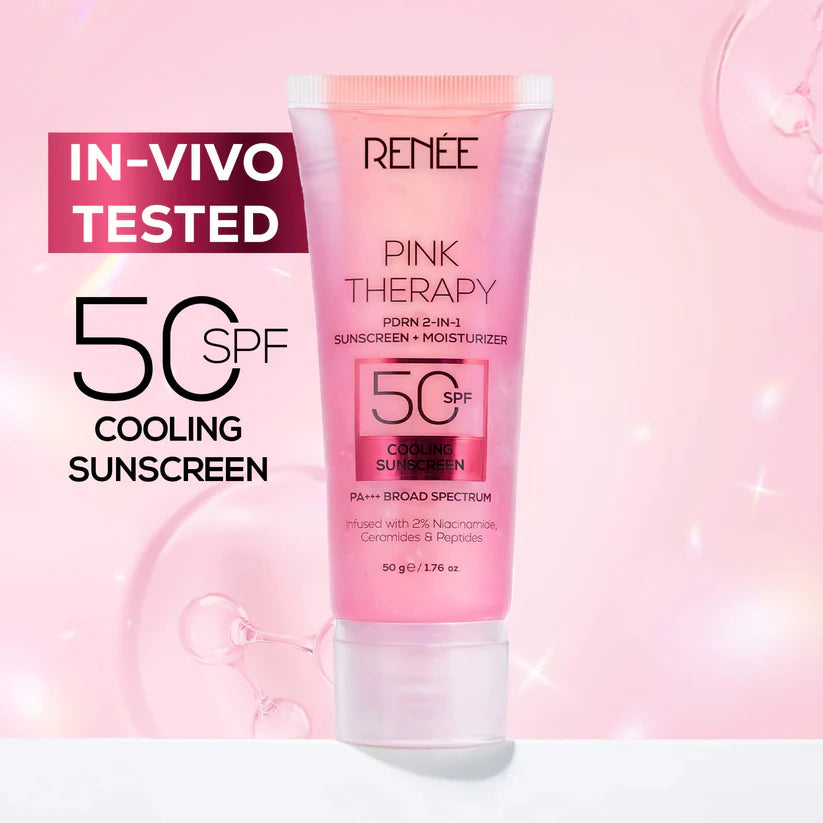 RENEE Pink Therapy PDRN 2-In-1 Sunscreen + Moisturizer.