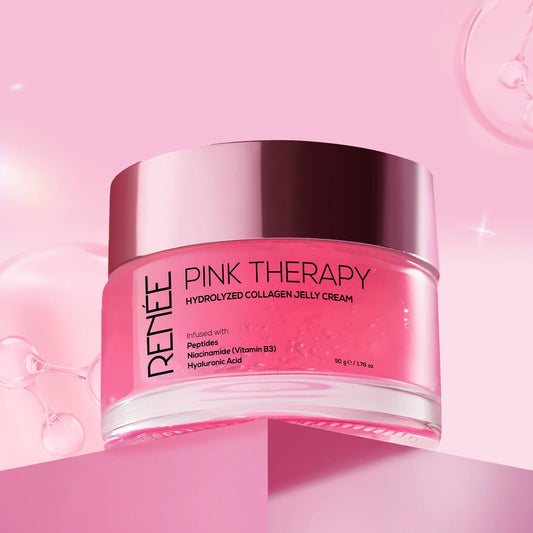 RENEE Pink Therapy Hydrolyzed Collagen Jelly Cream.