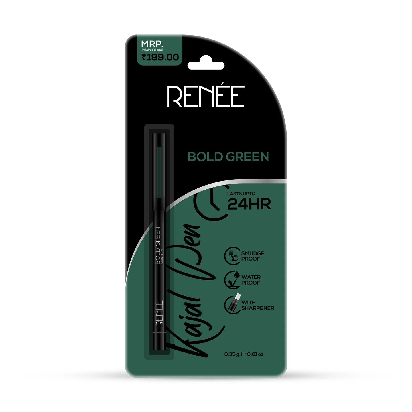 RENEE Bold Green Kajal Pen