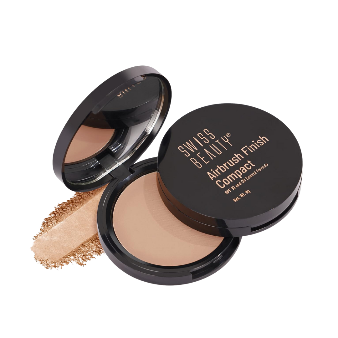 SWISS BEAUTY -  Airbrush Finish Compact Powder/ EVERYDAY MATTE COMPACT POWDER